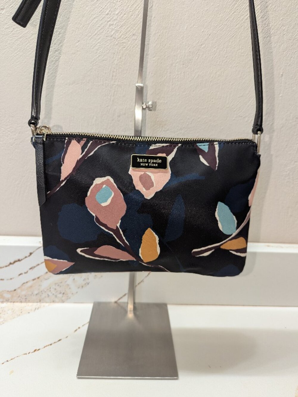 kate spade Black Floral Crossbody Bag